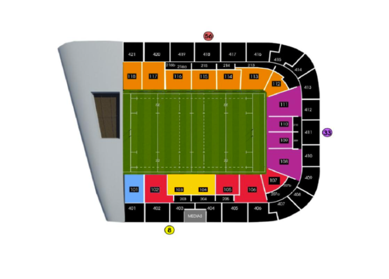 Plan Paris la Défense Arena